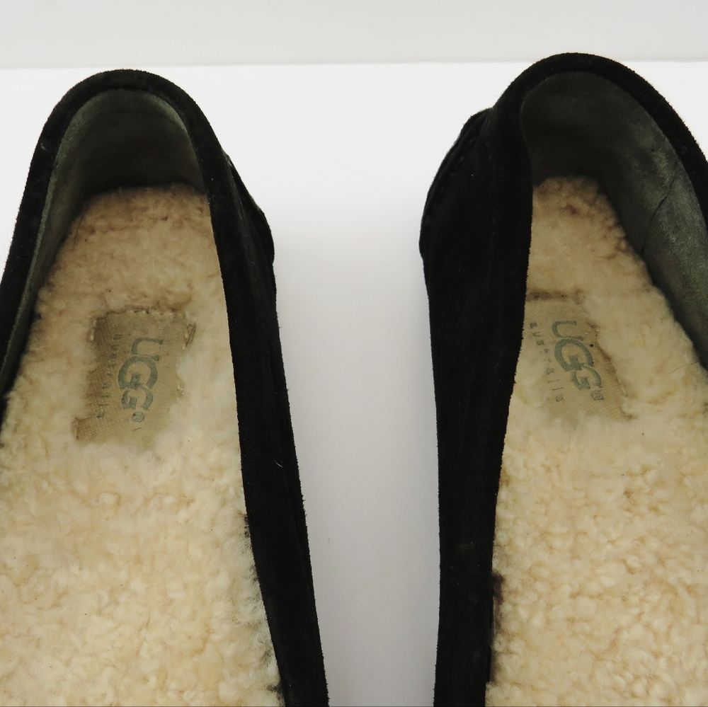 Ugg Retreat Black Suede Driving Loafers - Picture 4 of 16